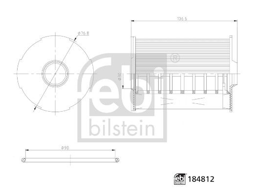 Obrázok Olejový filter FEBI BILSTEIN  184812