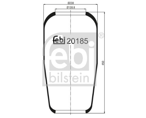 Obrázok Mech pneumatického prużenia FEBI BILSTEIN  20185