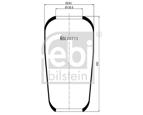 Obrázok Mech pneumatického prużenia FEBI BILSTEIN  20713