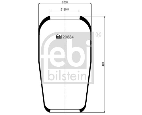 Obrázok Mech pneumatického prużenia FEBI BILSTEIN  20884