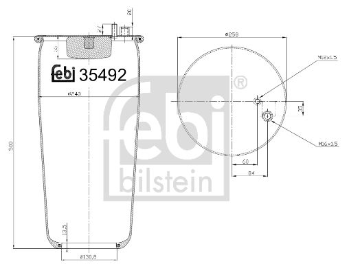 Obrázok Mech pneumatického prużenia FEBI BILSTEIN  35492