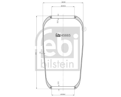 Obrázok Mech pneumatického prużenia FEBI BILSTEIN  45665