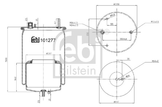 Obrázok Mech pneumatického prużenia FEBI BILSTEIN  101277