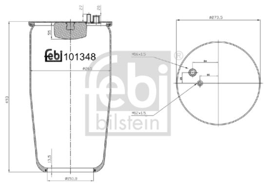 Obrázok Mech pneumatického prużenia FEBI BILSTEIN  101348