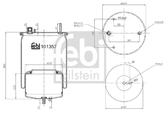 Obrázok Mech pneumatického prużenia FEBI BILSTEIN febi Plus 101357