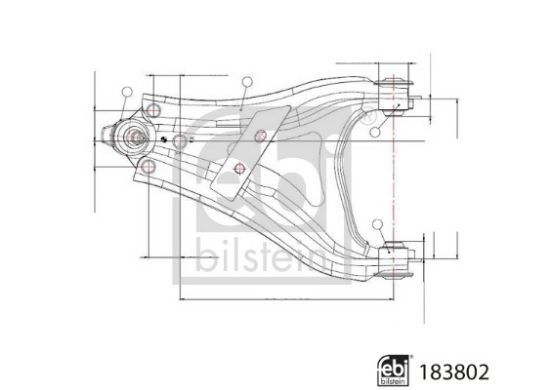 Obrázok Rameno zavesenia kolies FEBI BILSTEIN  183802