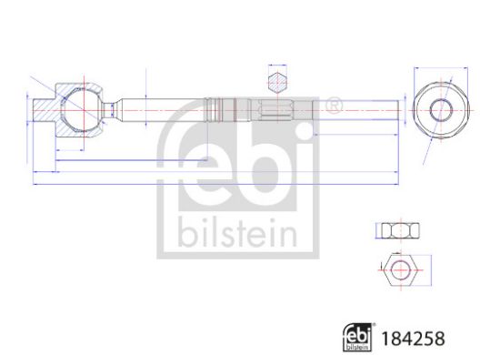 Obrázok Axiálny čap tiahla riadenia FEBI BILSTEIN  184258