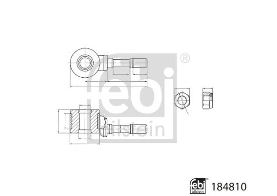 Obrázok Tyč/Vzpera stabilizátora FEBI BILSTEIN  184810