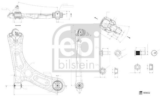 Obrázok Rameno zavesenia kolies FEBI BILSTEIN  185602