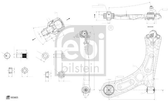 Obrázok Rameno zavesenia kolies FEBI BILSTEIN  185603