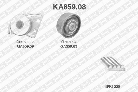 Obrázok Ozubený klinový remeň - Sada SNR  KA85908