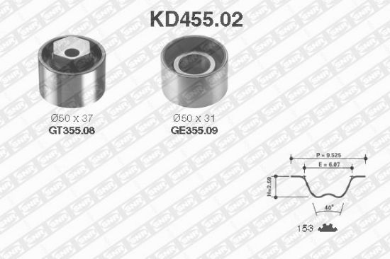 Obrázok Sada ozubeného remeňa SNR  KD45502