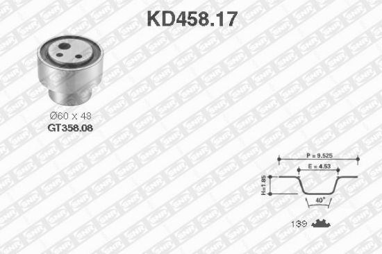 Obrázok Sada ozubeného remeňa SNR  KD45817