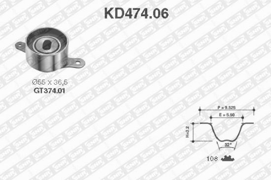 Obrázok Sada ozubeného remeňa SNR  KD47406
