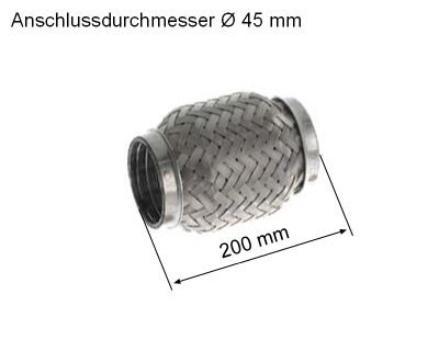 Obrázok Prużný diel výfuku HJS interFLEX connector 83008511