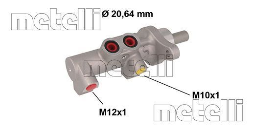 Obrázok Hlavný brzdový válec METELLI  050846