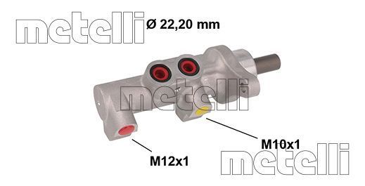 Obrázok Hlavný brzdový válec METELLI  050847