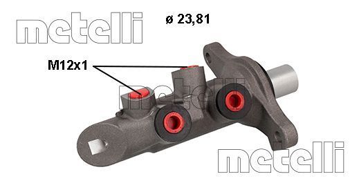 Obrázok Hlavný brzdový válec METELLI  050876