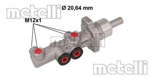 Obrázok Hlavný brzdový válec METELLI  050881