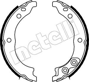 Obrázok Sada brzd. čeľustí parkov. brzdy METELLI  530089