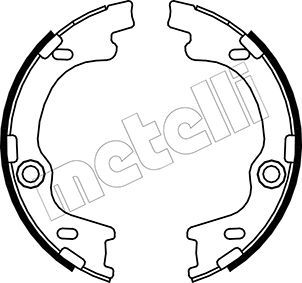 Obrázok Sada brzd. čeľustí parkov. brzdy METELLI  530185