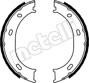 Obrázok Sada brzd. čeľustí parkov. brzdy METELLI  530239