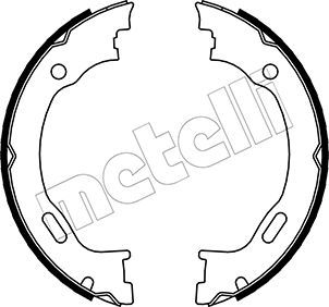 Obrázok Sada brzd. čeľustí parkov. brzdy METELLI  530242