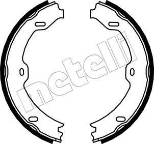 Obrázok Sada brzd. čeľustí parkov. brzdy METELLI  530243