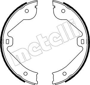 Obrázok Sada brzd. čeľustí parkov. brzdy METELLI  530244