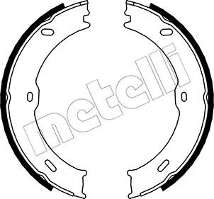 Obrázok Sada brzd. čeľustí parkov. brzdy METELLI  530246