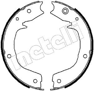Obrázok Sada brzd. čeľustí parkov. brzdy METELLI  530267