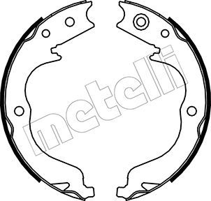 Obrázok Sada brzd. čeľustí parkov. brzdy METELLI  530268