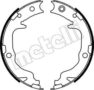 Obrázok Sada brzd. čeľustí parkov. brzdy METELLI  530362