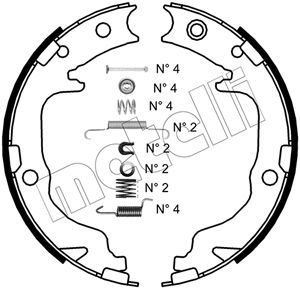 Obrázok Sada brzd. čeľustí parkov. brzdy METELLI  530362K
