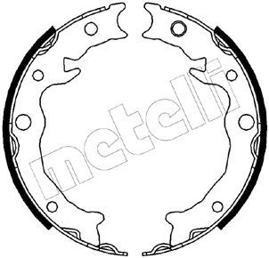 Obrázok Sada brzd. čeľustí parkov. brzdy METELLI  530538