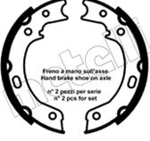 Obrázok Sada brzd. čeľustí parkov. brzdy METELLI  530692