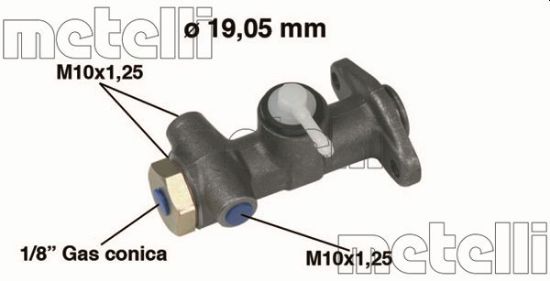 Obrázok Hlavný brzdový válec METELLI  050001