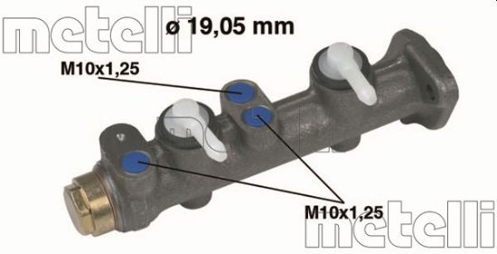 Obrázok Hlavný brzdový válec METELLI  050021