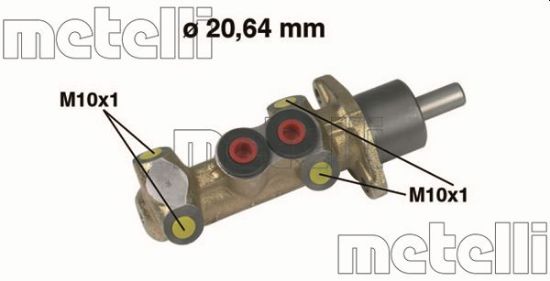 Obrázok Hlavný brzdový válec METELLI  050044