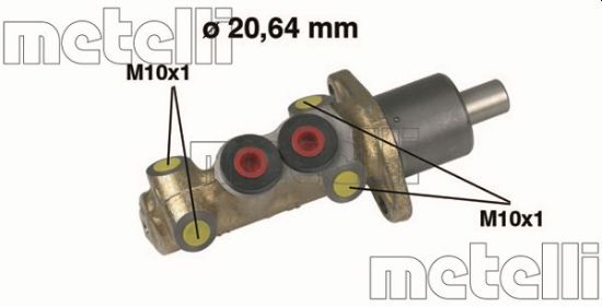 Obrázok Hlavný brzdový válec METELLI  050059