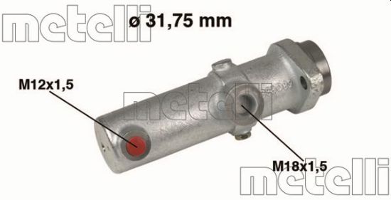 Obrázok Hlavný brzdový válec METELLI  050151