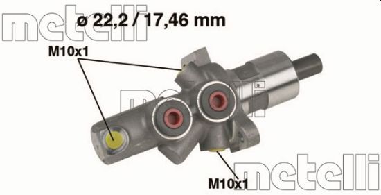 Obrázok Hlavný brzdový válec METELLI  050175