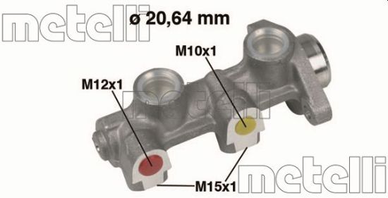Obrázok Hlavný brzdový válec METELLI  050184