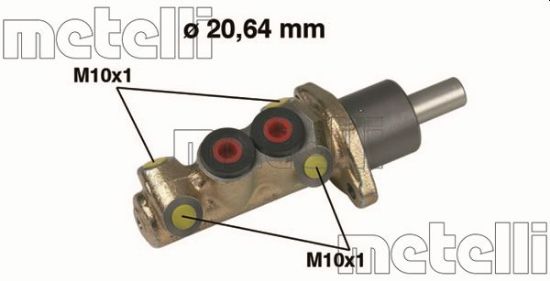 Obrázok Hlavný brzdový válec METELLI  050193