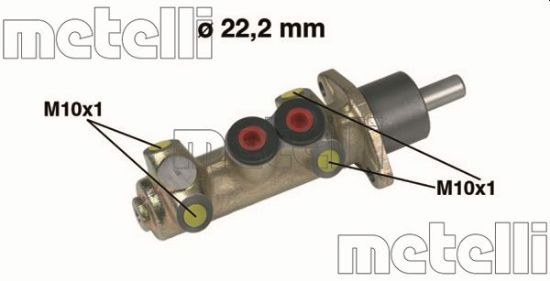 Obrázok Hlavný brzdový válec METELLI  050208