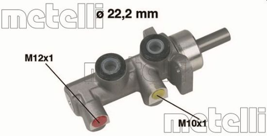 Obrázok Hlavný brzdový válec METELLI  050229