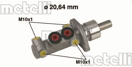 Obrázok Hlavný brzdový válec METELLI  050277