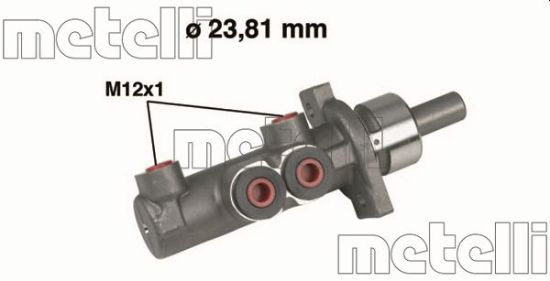 Obrázok Hlavný brzdový válec METELLI  050280