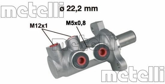 Obrázok Hlavný brzdový válec METELLI  050294