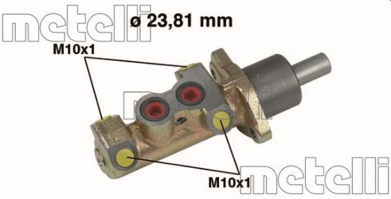 Obrázok Hlavný brzdový válec METELLI  050325